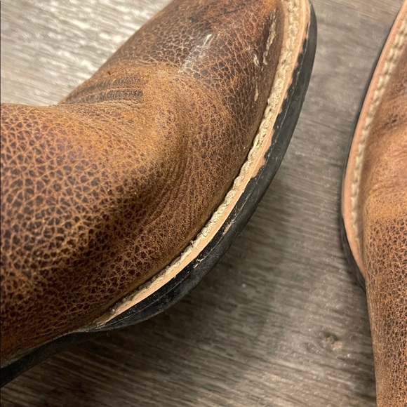 Ariat Boys Rustic Brown and Navy Western Boots - Picture 12 of 12